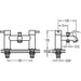 Flova Levo Deck Mounted Bath/Shower Mixer with Shower Set - Unbeatable Bathrooms