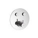 Flova Levo Goclick 2 Button Finishing Kit - Round Plate - Unbeatable Bathrooms