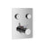 Flova Levo Goclick 2 Button Finishing Kit - Square Plate - Unbeatable Bathrooms