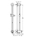 Flova Round Goclick Slide Rail with Flow Control (Excludes Shower Set) - Unbeatable Bathrooms