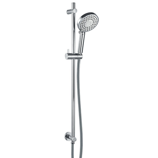 Flova Round Slide Rail with Shower Kit with Integral Wall Outlet Elbow - Unbeatable Bathrooms