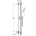 Flova Round Slide Rail with Shower Kit with Integral Wall Outlet Elbow - Unbeatable Bathrooms