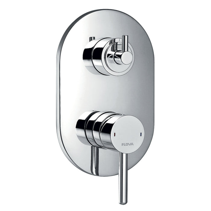 Flova Levo Concealed Manual Shower Mixer with 3-Way Diverter - Unbeatable Bathrooms