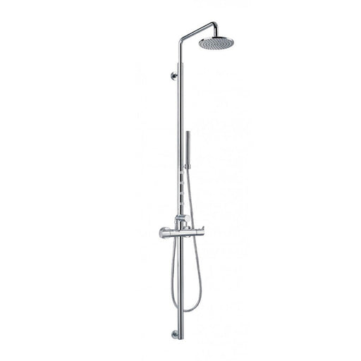Flova Levo Thermostatic Exposed Shower Column with Hand Shower Set, Body Jets and Over Head Shower - Unbeatable Bathrooms