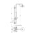 Flova Levo Thermostatic Exposed Shower Column with Hand Shower Set, Body Jets and Over Head Shower - Unbeatable Bathrooms