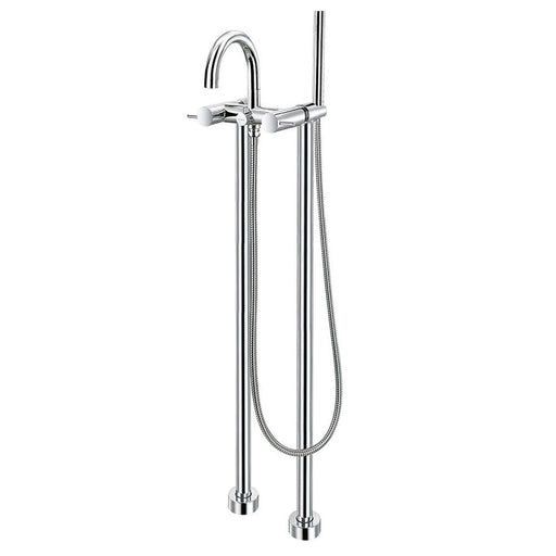 Flova Levo Floor Standing Bath and Shower Mixer with Shower Set - Unbeatable Bathrooms
