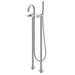 Flova Levo Floor Standing Bath and Shower Mixer with Shower Set - Unbeatable Bathrooms