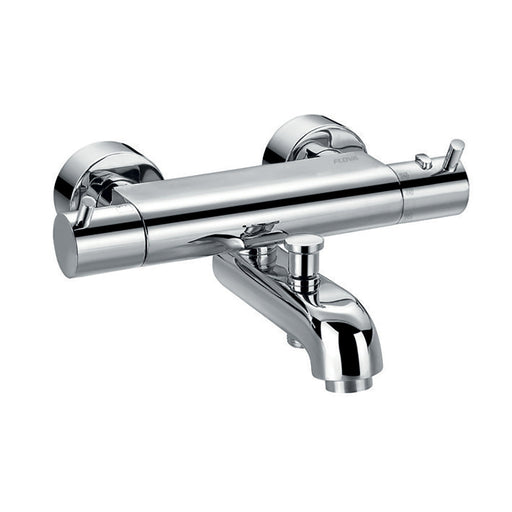 Flova Levo Thermostatic Exposed Wall Mounted Bath and Shower Mixer - Excludes Kit - Unbeatable Bathrooms