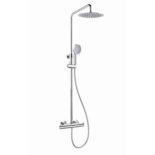 Flova Levo Thermostatic Exposed Shower Column - Unbeatable Bathrooms