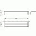 Flova Lynn 600mm Double Towel Bar - Unbeatable Bathrooms