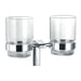 Flova Lynn Double Glass Tumbler Holder - Unbeatable Bathrooms