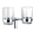 Flova Lynn Double Glass Tumbler Holder - Unbeatable Bathrooms