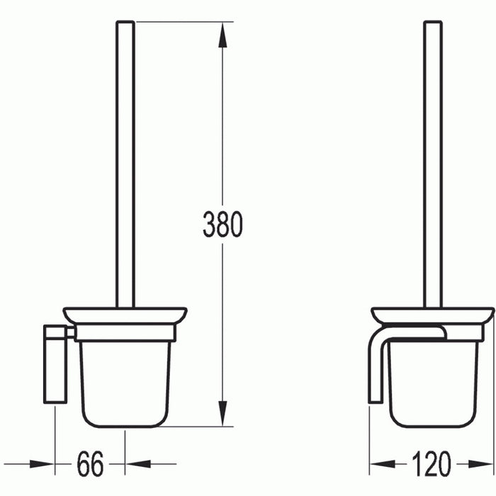 Flova Lynn Toilet Brush and Holder - Unbeatable Bathrooms