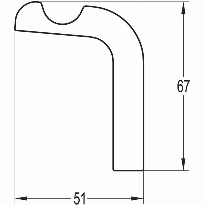 Flova Lynn Robe Hook - Unbeatable Bathrooms