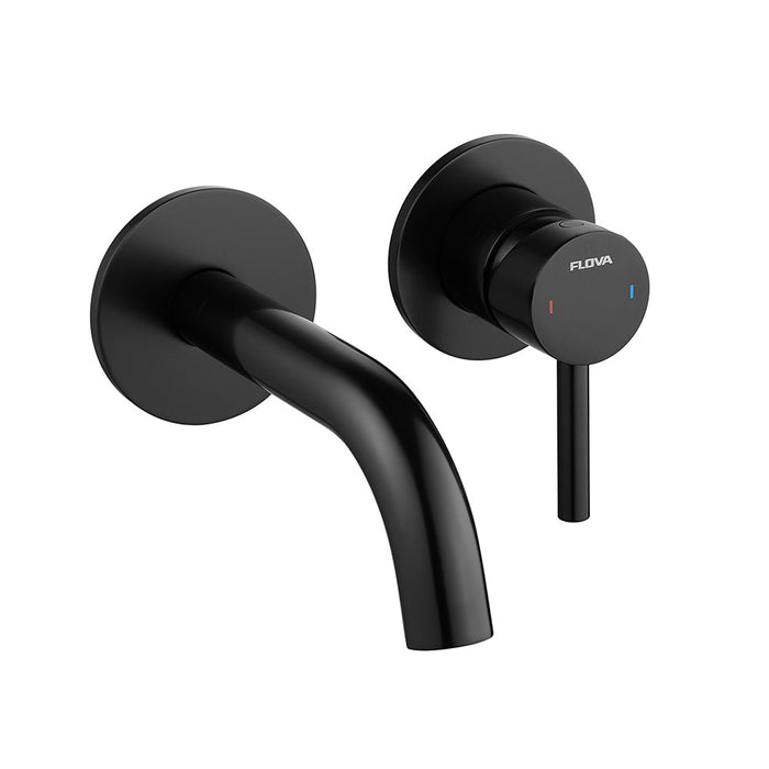 Flova Levo 2-Hole Wall Mounted Basin/Bath Mixer - Unbeatable Bathrooms