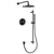Flova Levo Thermostatic 2 Outlet Shower Valve with Fixed Head and Slide Rail Kit - Round - Unbeatable Bathrooms