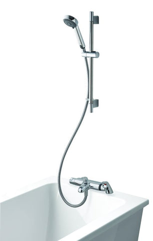 Midas 100 Bath Shower Mixer With Adjustable Head - Hp/combi - Unbeatable Bathrooms