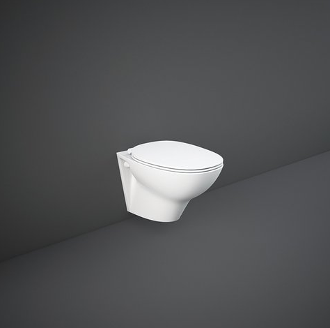 RAK Morning 52cm Rimless Wall Hung Toilet (S-Trap) - Unbeatable Bathrooms