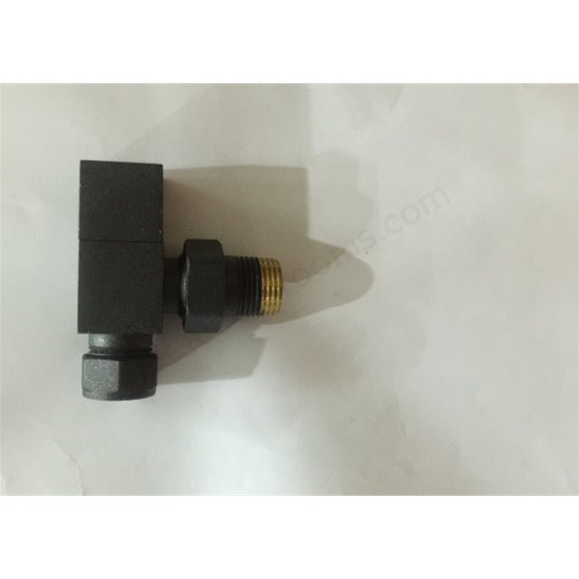 Essential Anthracite Square Angled Radiator Valve Pack (Pairs) - Unbeatable Bathrooms