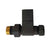 Essential Anthracite Square Straight Radiator Valve Pack (Pairs) - Unbeatable Bathrooms
