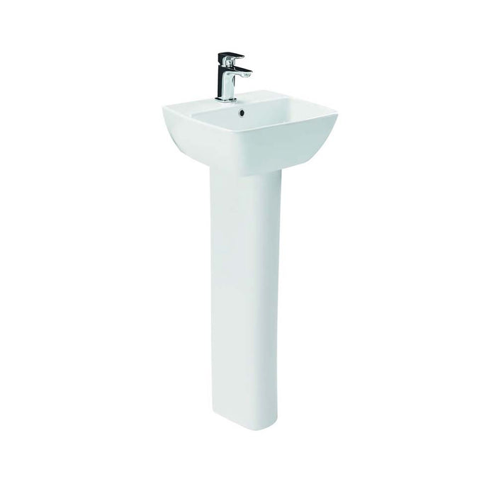 Britton MyHome 1TH Pedestal Basin (Various Sizes) - Unbeatable Bathrooms