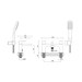 Britton Myhome 2 Tap Hole Bath/Shower Mixer Tap - Unbeatable Bathrooms