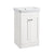 Tavistock Marston 500mm Floor Standing 2 Door Vanity Unit & Basin - Paper White - Unbeatable Bathrooms