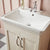 Tavistock Marston 500mm Floor Standing 2 Door Vanity Unit & Basin - Paper White - Unbeatable Bathrooms