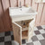 Tavistock Marston 500mm Floor Standing 2 Door Vanity Unit & Basin - Paper White - Unbeatable Bathrooms