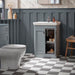 Tavistock Marston 500mm Floor Standing 2 Door Vanity Unit & Basin - Matt Spruce - Unbeatable Bathrooms