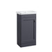 Tavistock Marston 450mm Floor Standing 1 Door Cloakroom Vanity Unit & Basin - Matt Dark Grey - Unbeatable Bathrooms
