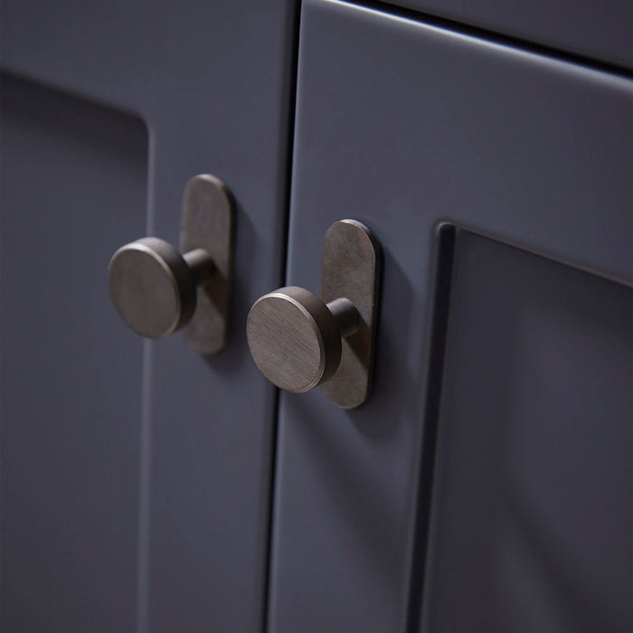 Tavistock Marston 500mm Floor Standing 2 Door Vanity Unit & Basin - Matt Dark Grey - Unbeatable Bathrooms