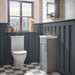 Tavistock Marston 450mm Floor Standing 1 Door Cloakroom Vanity Unit & Basin - Matt Dark Grey - Unbeatable Bathrooms