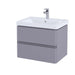 Rak Resort 500/550/650mm Vanity Unit - Wall Hung 1 Drawer Unit with Basin - Unbeatable Bathrooms