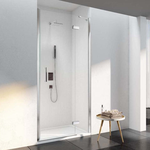 Merlyn 6 Series Frameless Hinged Shower Door for Recessed Enclosures - Unbeatable Bathrooms