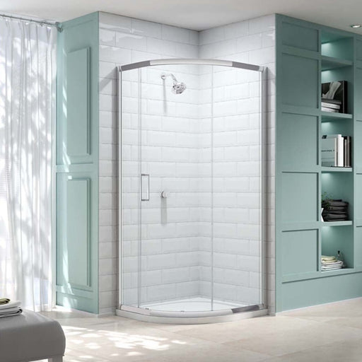 Merlyn 8 Series Quadrant Shower Enclosure with Sliding Door - 900 x 900mm - Unbeatable Bathrooms
