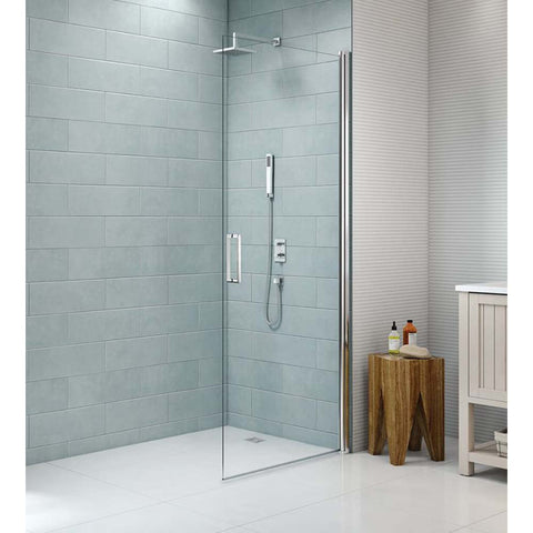 Merlyn 8 Series Frameless Pivot Showerwall - Unbeatable Bathrooms