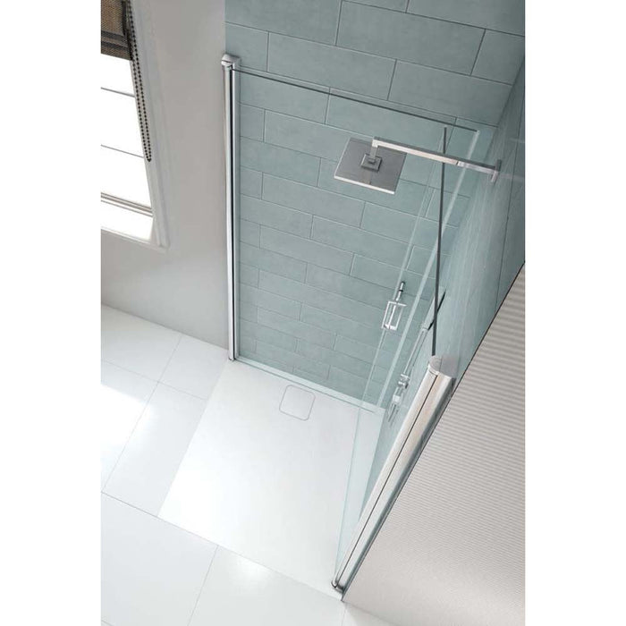 Merlyn 8 Series Frameless Pivot Showerwall - Unbeatable Bathrooms