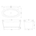 Hudson Reed Rose 1510 x 760mm Oval Freestanding Bath - Unbeatable Bathrooms