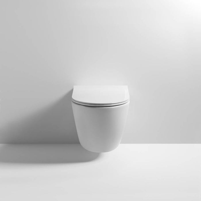 Nuie Freya Wall Hung Pan & Soft Close Seat - Unbeatable Bathrooms