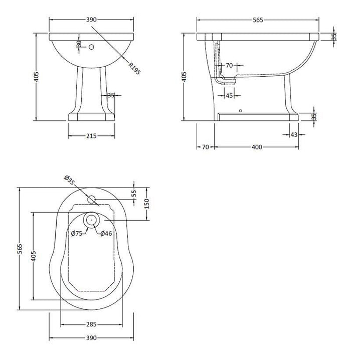 Hudson Reed Richmond Bidet - Unbeatable Bathrooms