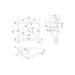 Hudson Reed Richmond 515/550/560mm Cloakroom Basin - 1, 2 & 3TH - Unbeatable Bathrooms