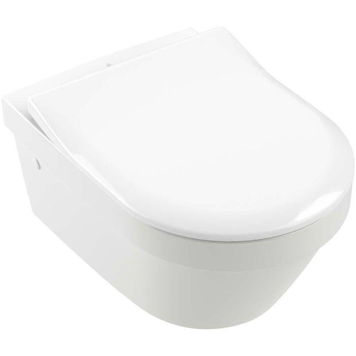 Villeroy & Boch Architectura Slim Toilet Seat & Cover with Automatic Soft Closing Mechanism & Quick Release - White Alpin - Unbeatable Bathrooms