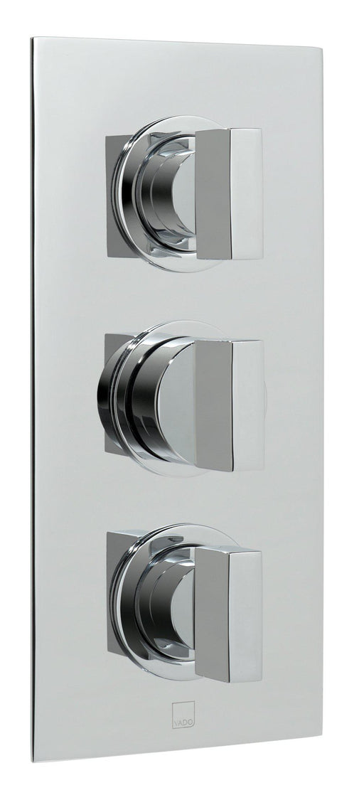 Vado Notion 2 Outlet 3 Handle Thermostatic Shower Valve Wall Mounted - Unbeatable Bathrooms