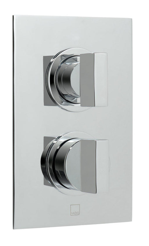 Vado Notion 1 Outlet 2 Handle Concealed Thermostatic Shower Valve Wall Mounted - Unbeatable Bathrooms