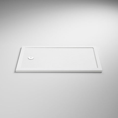 Nuie Slip Resistant Bath Replacement Slimline Shower Tray 1700mm x 700mm - White - Unbeatable Bathrooms