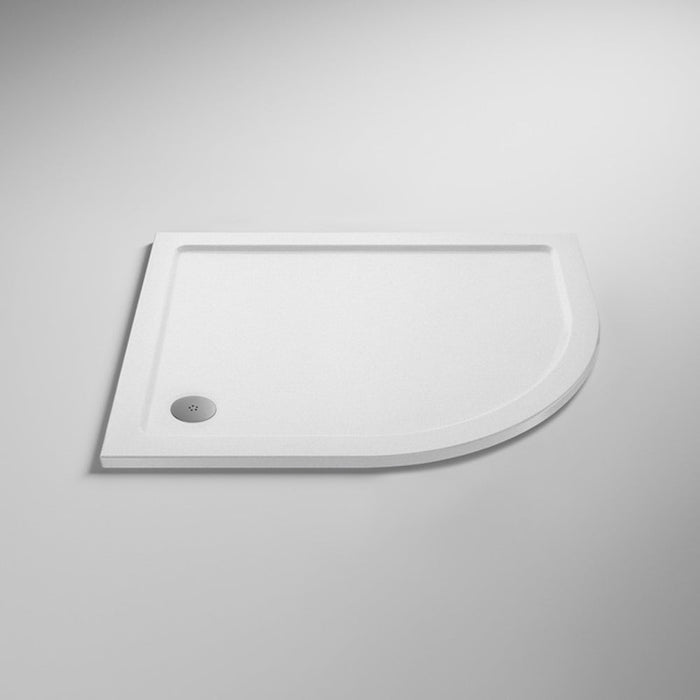 Nuie Slip Resistant Offset Quadrant Slimline Shower Tray - Unbeatable Bathrooms