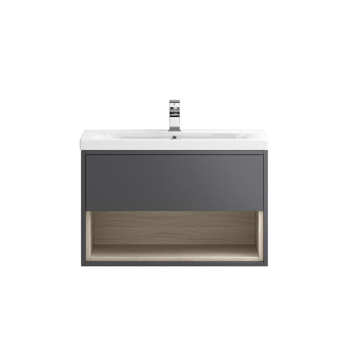 Hudson Reed Coast Vanity Unit - Wall Hung 1 Drawer Unit with Basin - Unbeatable Bathrooms