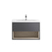 Hudson Reed Coast Vanity Unit - Wall Hung 1 Drawer Unit with Basin - Unbeatable Bathrooms