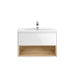 Hudson Reed Coast Vanity Unit - Wall Hung 1 Drawer Unit with Basin - Unbeatable Bathrooms